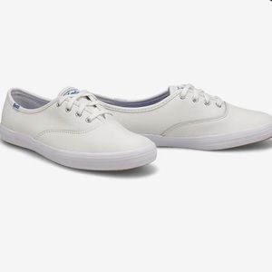 BNIB White Leather Keds